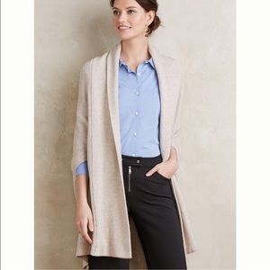 Anthropologie La Fée Verte tan soft short sleeve shrug shawl cocoon cardigan